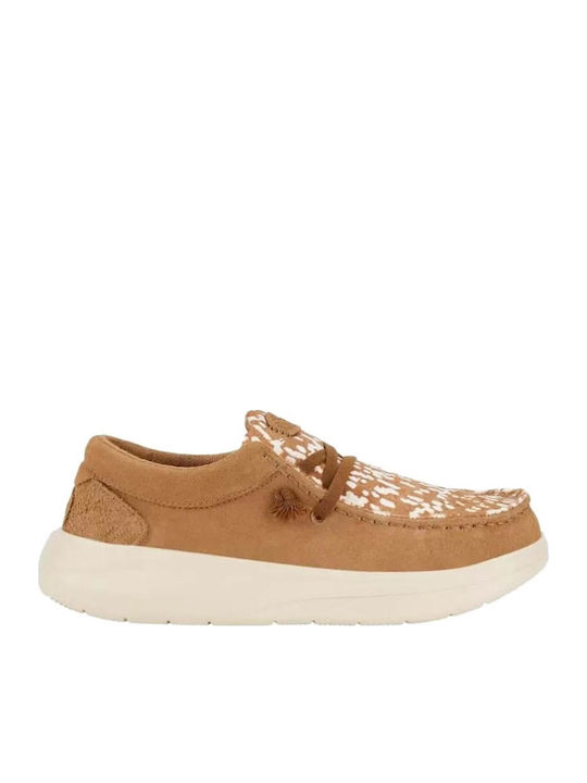 Δερμάτινα Γυναικεία Loafers σε Ταμπά Χρώμα