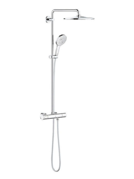 Grohe Στήλη Ντουζ με Μπαταρία Ασημί