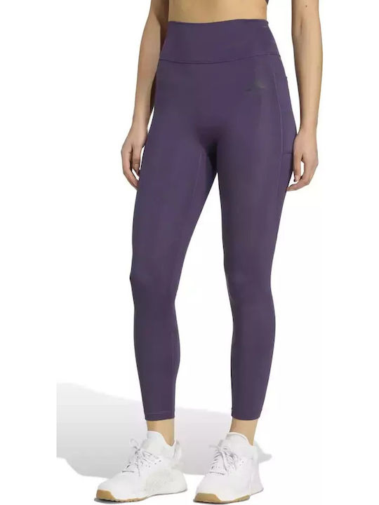 adidas Schulung Frauen Gekürzt Leggings Lila
