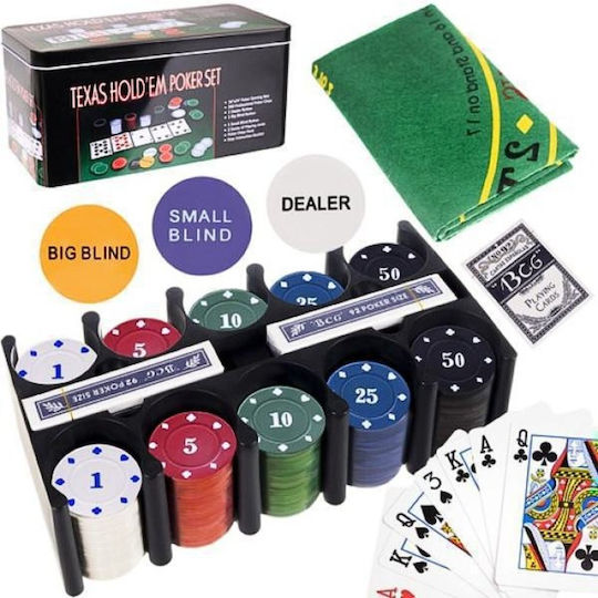 Poker Chip in Metallic Box