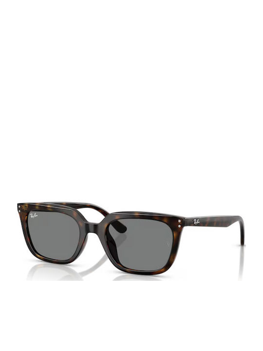 Ray Ban Unisex Γυαλιά Ηλίου με Καφέ Ταρταρούγα Κοκκάλινο Σκελετό και Μαύρο Φακό RB4439D 710/87