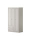 Τρίφυλλη Ντουλάπα White 105x52x180cm