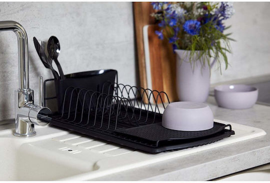 Wenko Scurgător De Chiuvetă Inox Negru 47x26x11cm Wenko Scurgător De Chiuvetă Inox Negru 47x26x11cm