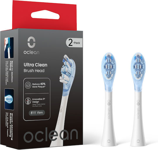 OClean Ultra Clean Rezerve Capete Periuță Dinți Electrică 2 Bucăți