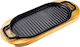 Mandeimi Oval Black 31x17x3cm Wooden Serving Board