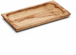 Wooden Rectangular Serving Board Burnt 31x17cm 3117bt