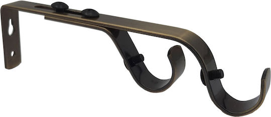 Central Home Baza șinei pentru perdele Perete din Metal Bronz 1buc
