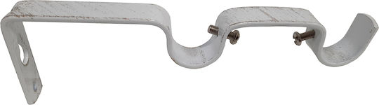 Central Home Sockel der Vorhangschiene Wand Weiß 2Stück