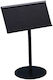 Tabletop Card Stand Black Matte Inox 18/10 Heavy Duty 9x12cm
