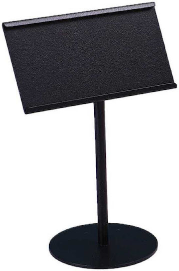 Tabletop Card Stand Black Matte Inox 18/10 Heavy Duty 9x12cm