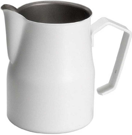 Γαλατιέρα 750ml Ανοξείδωτο 18/10 1mm Πάχος Άσπρη Ματ