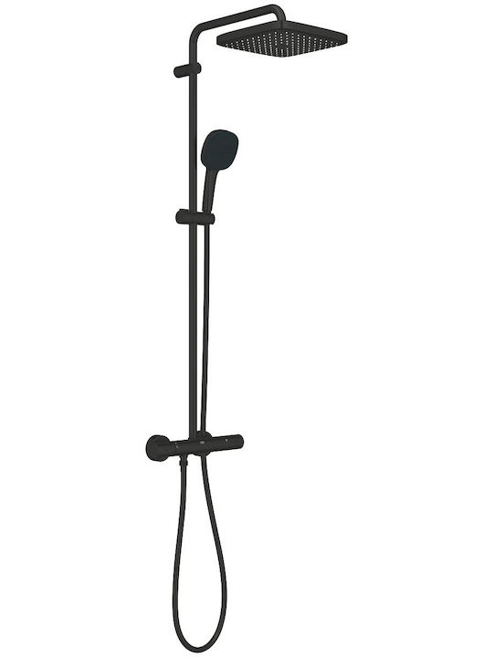 Grohe Coloană de duș cu Baterie Neagră