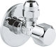 Grohe 22031000 Wasserhahn mit Verbinder 1/2'' X 3/8'' Ohne Markierung Silber