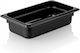 Tăvi Gastronorm Policarbonat 1/4 10cm Adâncime Negru