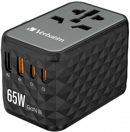 Verbatim Steckdosenadapter von Universal zu Universal