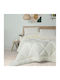 Cottonbox Set Pilotă Single 160x200cm Ecru 4buc