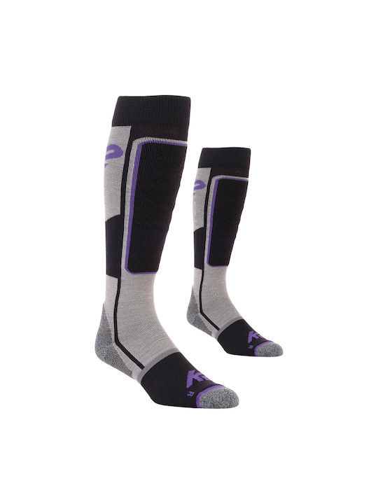 K2 Șosete de schi și snowboard Violet 1 pereche