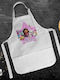 Koupakoupa Gabby Dollhouse (the Dollhouse of Gabby) Kids Apron White 22x40cm