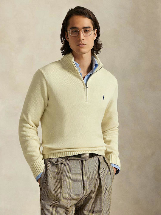 Ralph Lauren Πουλόβερ Μακρυμάνικο Εκρου