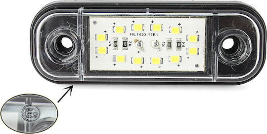 Side Marker – 12 Led White 86mm