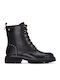 Leather Women's Ankle Boots Black