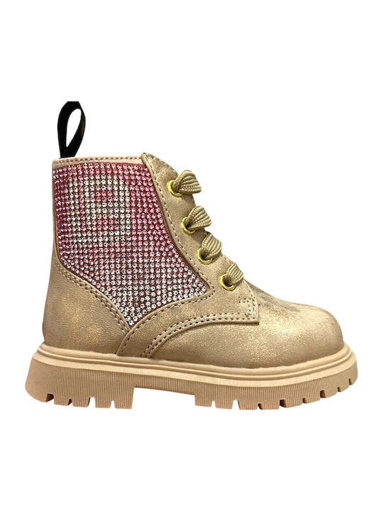 Laura Biagiotti Kids Anatomic Boots Rose Gold