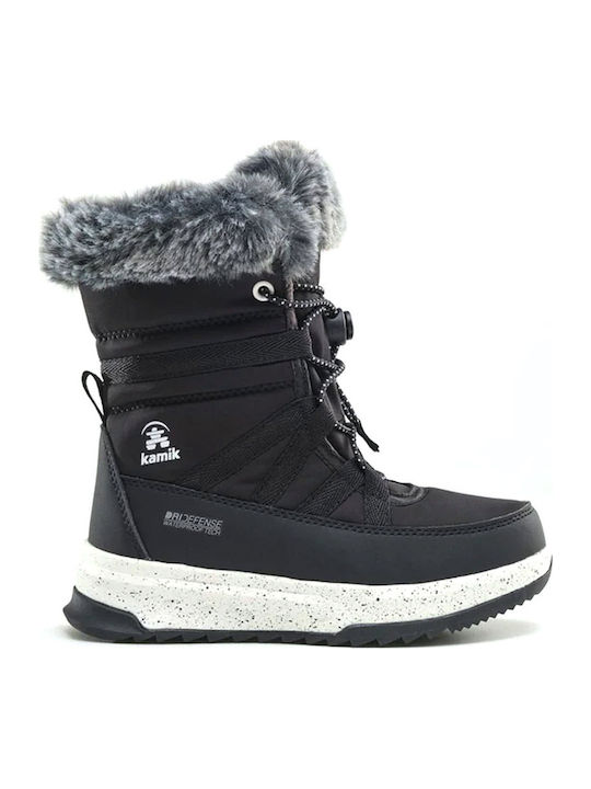 Kids Boots with Laces Black NF8457_BLK NF4457_BLK
