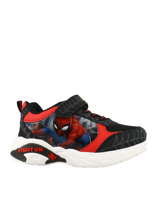 Παιδικά Sneakers με Φωτάκια Μαύρα