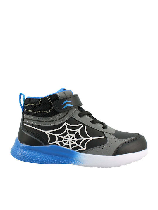 Kids Sneakers High Anatomic with Scratch & Lights Black