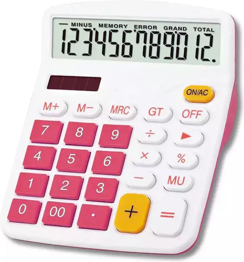 Osalo Calculator 12 Cifre în Culoarea Roz 1buc