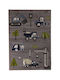 Tzikas Carpets Diamond Παιδικό Χαλί Γκρι 133x190cm
