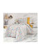 MayHome Baby Bettbezug Set mit Kissenbezug Gelb 120x160cm.