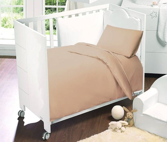 MayHome Baby Duvet Cover Set With Pillowcase Beige 120x160cm