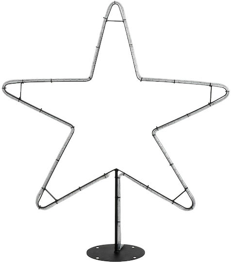 GloboStar Metal Illuminated Christmas Decorative Desktop Star 97x25x107cm