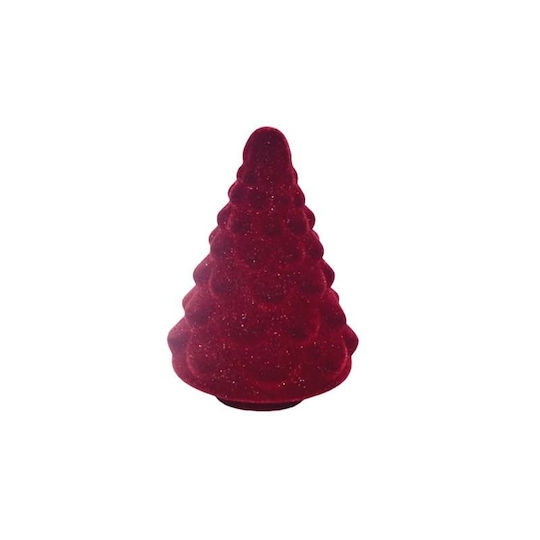 Christmas Decorative Glass Tree 13cm Burgundy