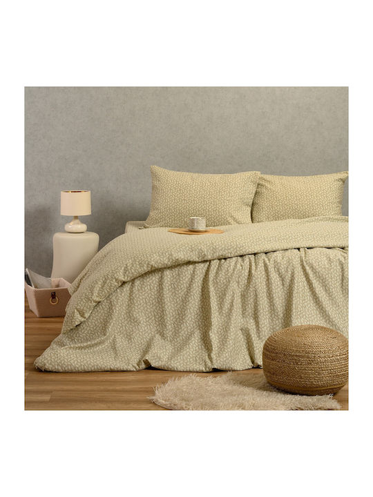 Melinen Sheet Set with 2 Pillowcases Super-Doub...