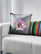 Gabby Dollhouse Dollhouse Pillow Gray 100% Cotton Includes Filling 50x50cm