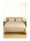 Τ180 Σεντόνι King Size με Λάστιχο 180x200+35εκ. Μπεζ