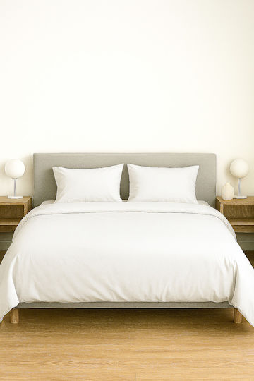 Чаршаф King Size 275x290см. Τ180 Бял