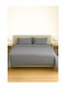 Τ180 Σεντόνι King Size 275x290εκ. Γκρι Ραφ