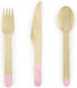 Set Mαχαιροπίρουνα Party Pink 1pcs