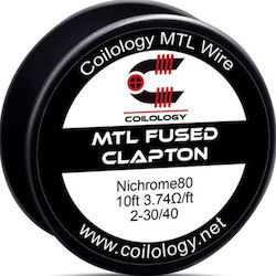 Coilology Mtl Fused Clapton Ni80 2-30/40 3,74ω/ft D.I.Y E-Zigaretten Zubehör