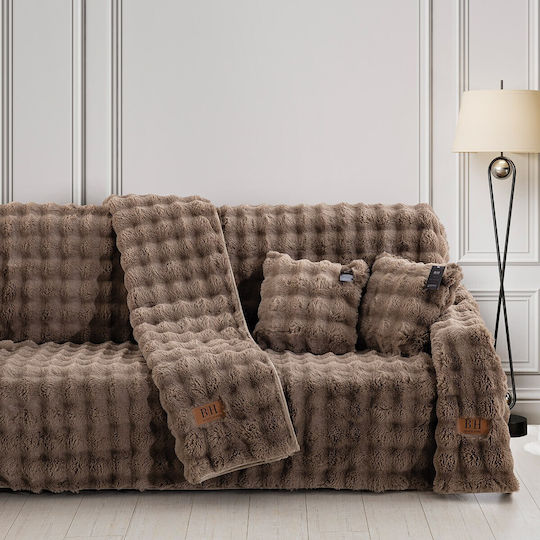 Beauty Home Decken & Couchdecken Zweisitzer-Sofa Überwurf Pelzartig 180x250cm Braun Beauty Home Decken & Couchdecken Zweisitzer-Sofa Überwurf Pelzartig 180x250cm Braun