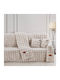 Beauty Home Σετ Ριχτάρια 2τμχ Γούνινο Εκρού 8723ΣΕΤ2