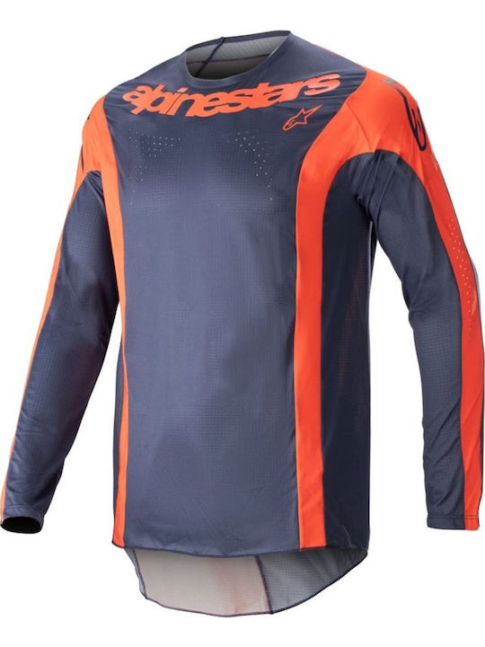 Alpinestars Techstar Arch Ανδρική Μπλούζα Motocross Μακρυμάνικη Navy Μπλε Χρώμα