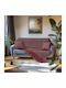 Beauty Home Ριχτάρι Τριθέσιου Καναπέ Chenille 170x290εκ. Κόκκινο 8639ΤΡΙ