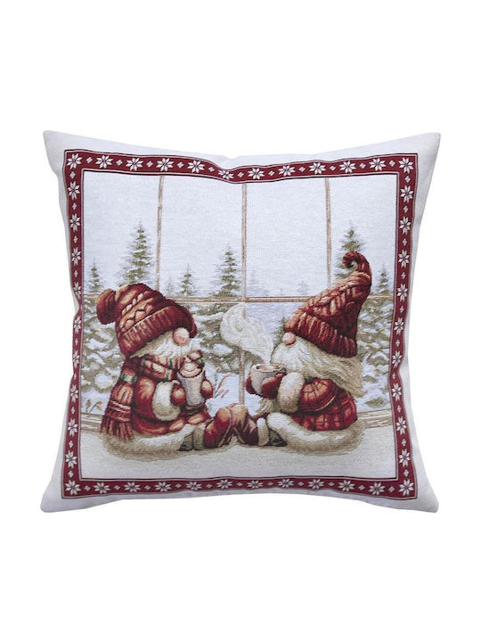 Dimeco Christmas Decorative Square Pillowcase M...