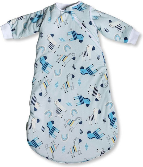 Tender Winter Sleeping Bag 2.5 Tog Sky Blue with Detachable Sleeves
