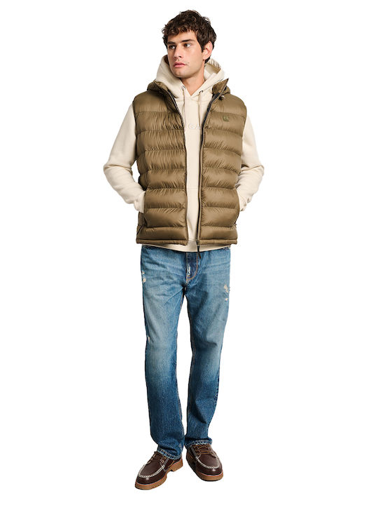 Staff Sleeveless Jacket Olive