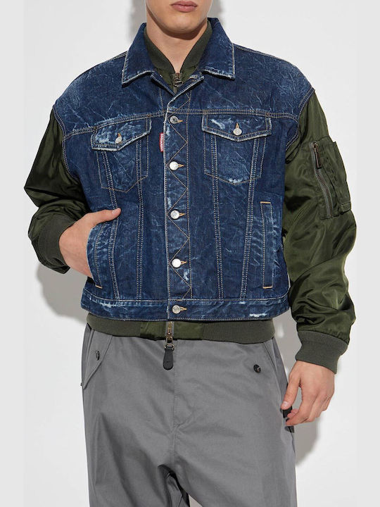 Dsquared2 Τζιν Μπουφάν Navy Blue